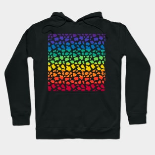 Rainbow Cow Print Hoodie